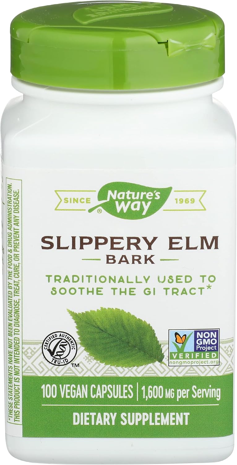 Nature's Way Slippery Elm Bark, 100 Capsules