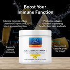 Equilife Alkalizing Vitamin C Supplement, Lemon Splash, 30 Servings | 2500 mg por ración