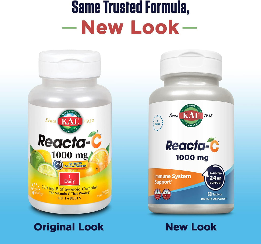 KAL Reacta-C with Bioflavonoids - 60 Tablets