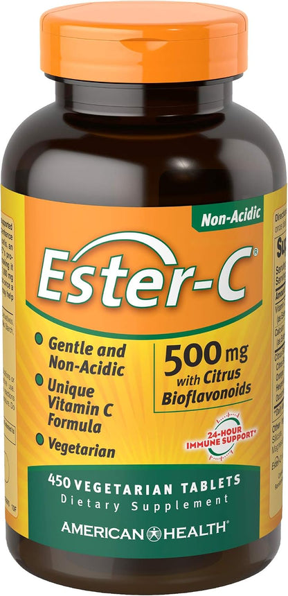 Ester-Vitamina C con Bioflavonoides Cítricos 500 mg - 450 Comprimidos Vegetales – Image 1