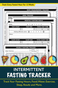 Intermittent Fasting Tracker: Diario de Ayuno Intermitente de 12 Semanas