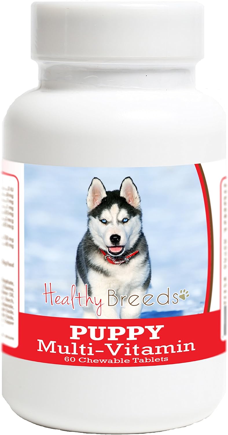 Healthy Breeds Multivitamínico para Cachorros de Siberian Husky 60 Comprimidos