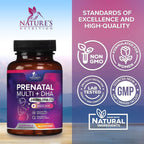 Vitaminas Prenatales con Ácido Fólico y Omega 3 DHA - 60 Cápsulas Blandas