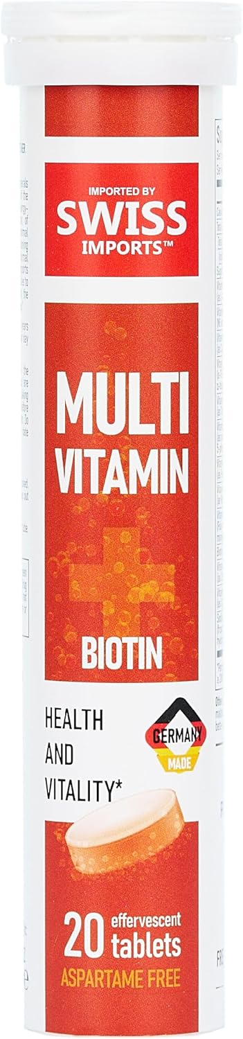 Multivitamínico Efervescente + Biotina para el Bienestar y la Vitalidad | Swiss Imports