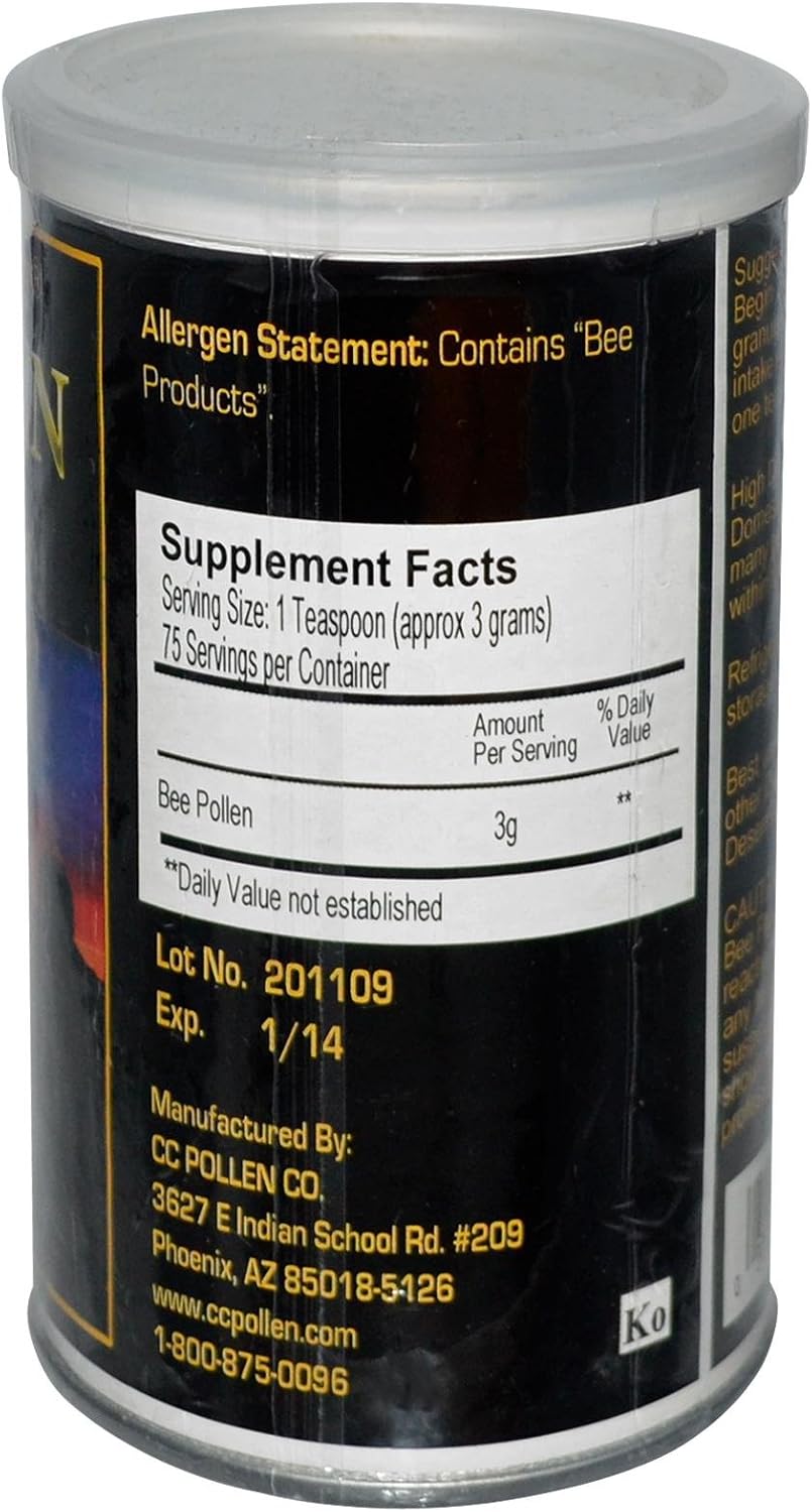 C C Polen Polen de abeja Gránulos crudos - 8 oz