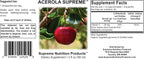 Tintura de Acerola Supreme Nutrition, 59 ml (2 fl oz) | 59 dosis