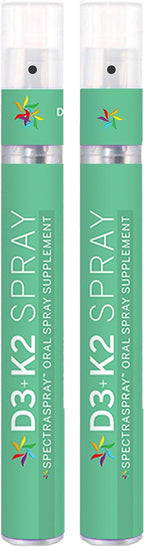 Spectraspray Vitamina D3 + K2 Spray (2 Paquetes) - 60 Días de Suministro