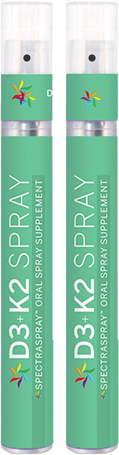 Spectraspray Vitamina D3 + K2 Spray (2 Paquetes) - 60 Días de Suministro