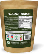 Nagkesar (Mesua Ferrea) Flower Pod Powder - Wild Harvested, Non-GMO, Steam Treated - 16 oz (1 lb)