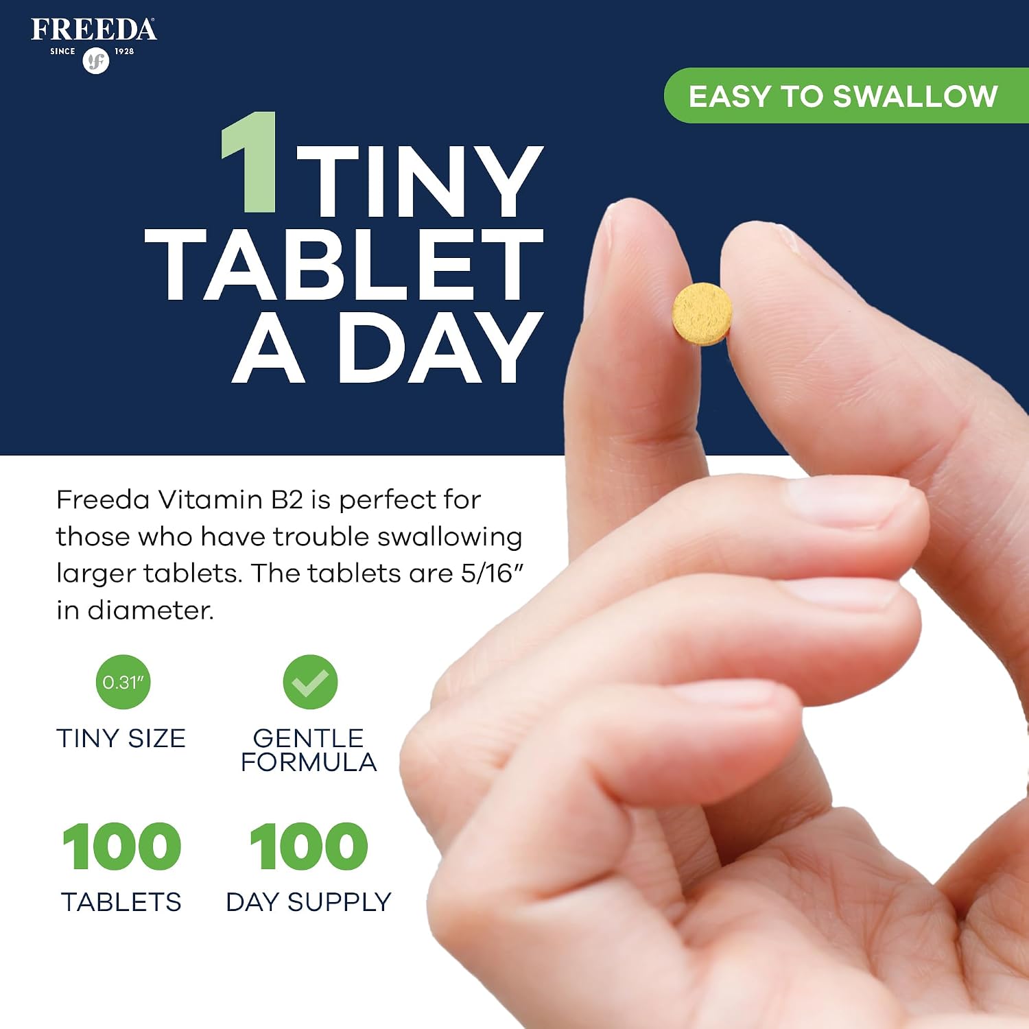 FREEDA Vitamina B2 (Riboflavina) 50 mg – 100 Comprimidos