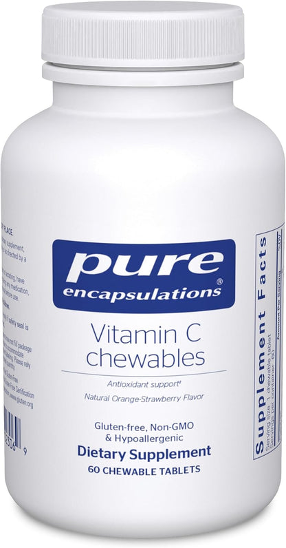 Pure Encapsulations Vitamin C Chewables | 60 – ¿Es adecuada para personas con estómago sensible? Sí, al estar – Image 1