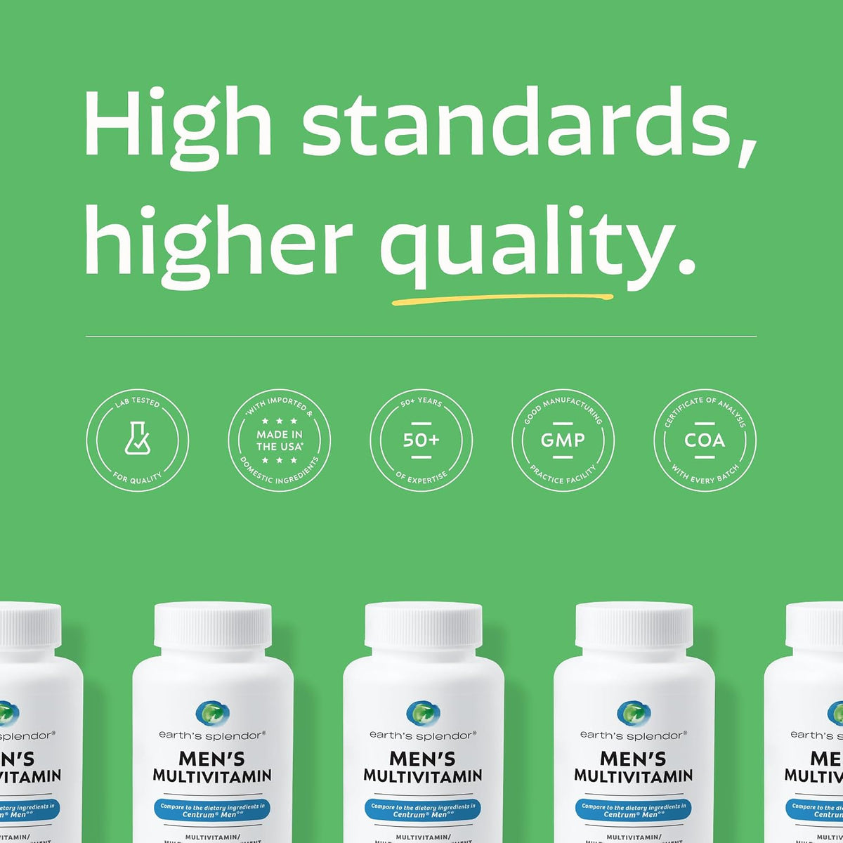 Earth's Splendor Multivitamínico para Hombres – 120 Comprimidos – Image 4