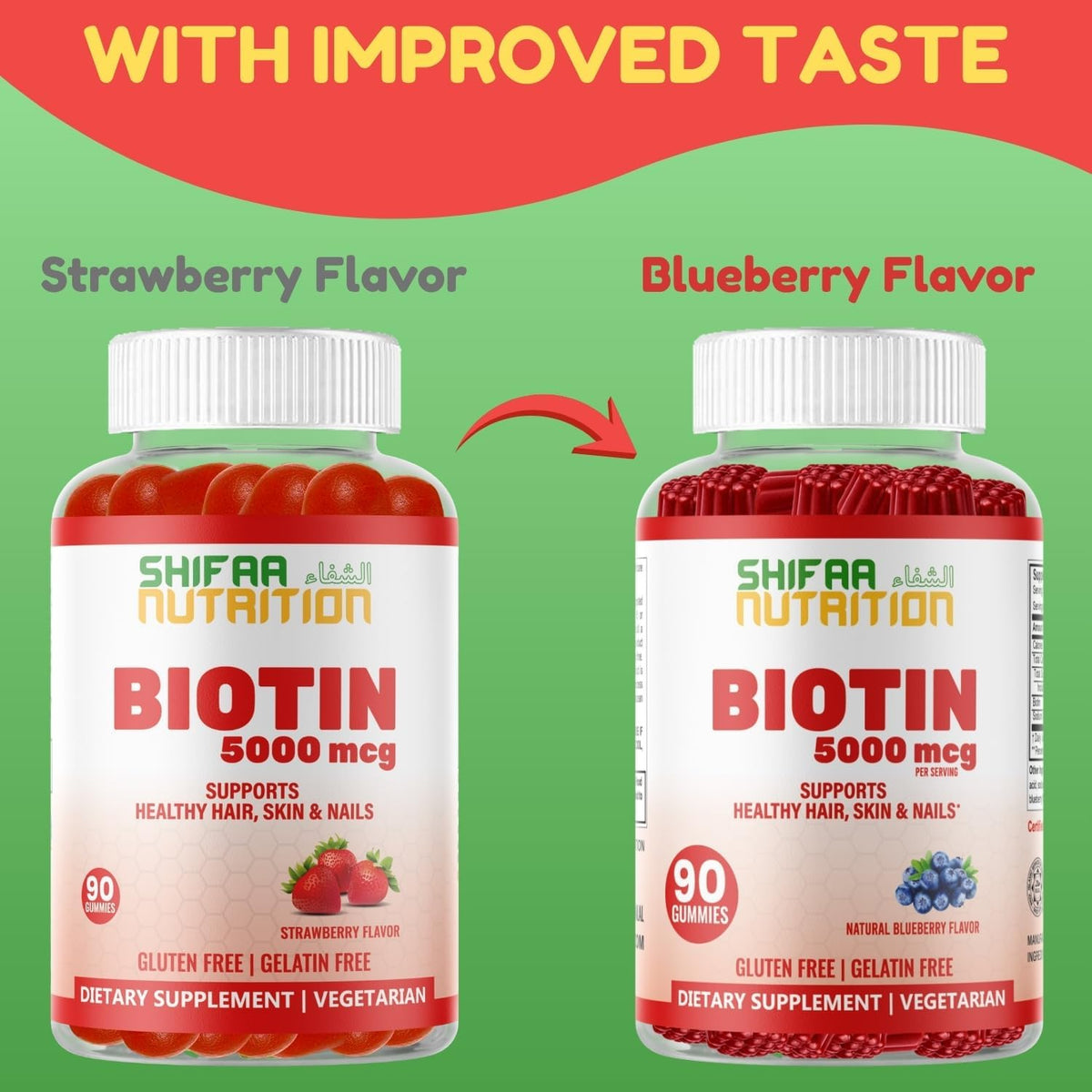SHIFAA NUTRITION Gominolas Veganas de – El funcionamiento normal del sistema nervioso. – Image 2