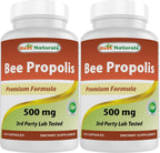 Best Naturals Propóleo de Abeja 500 mg, 120 Cápsulas