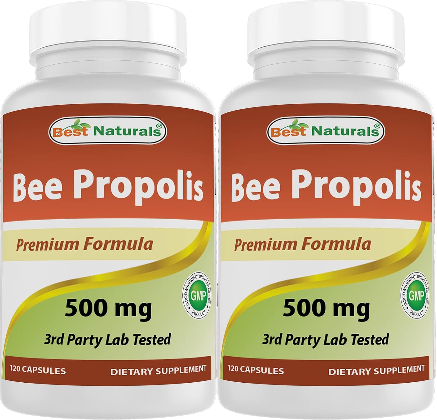 Best Naturals Propóleo de Abeja 500 mg, 120 Cápsulas