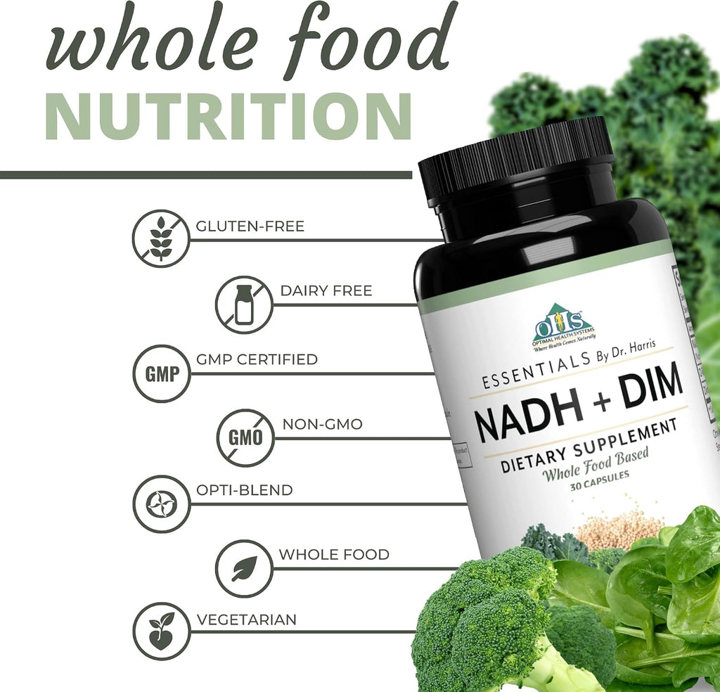 NADH + DIM de Optimal Health Systems - 30 Cápsulas