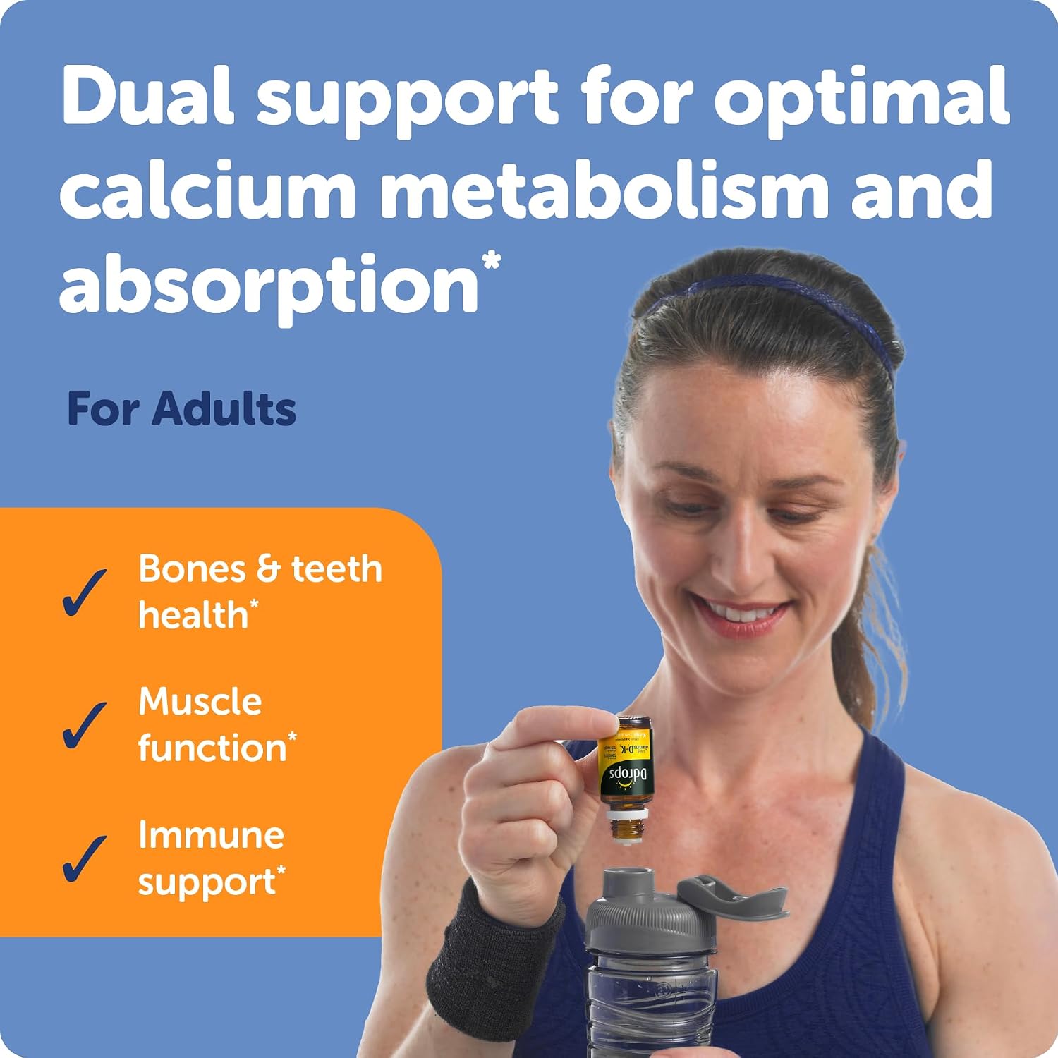 Ddrops Extra Strength 5000 UI Vitamina D3 + K2 (MK7) - 90 Gotas