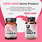 UMZU Daily B - Complejo Completo de Vitaminas B con B1, B2, B3, B5, B6, B7, B9 y B12