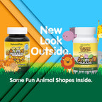 NaturesPlus Animal Parade Omega 3/6/9 Junior - 90 Cápsulas Blandas Sabor Limón
