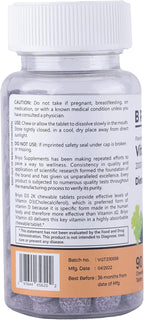 Briyosis Vitamina D3 2000 IU - 90 Comprimidos Masticables Sabor Uva Natural