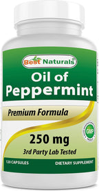 Best Naturals Aceite de Menta 250 mg, 120 Cápsulas (Pack de 2)