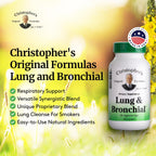 Dr. Christopher's Lung and Bronchial - 450 mg - 100 Cápsulas Vegetarianas