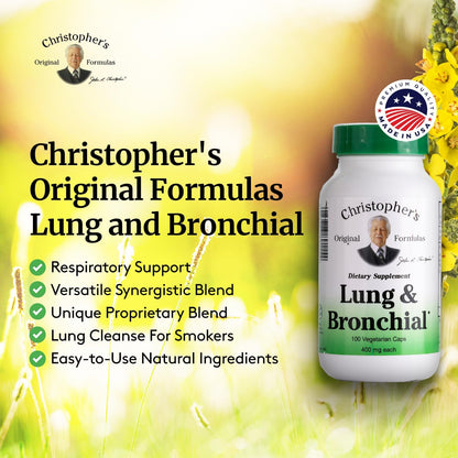 Dr. Christopher's Lung and Bronchial - 450 mg - 100 Cápsulas Vegetarianas – Image 4