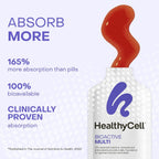 Healthycell Bioactive Daily Liquid Multivitamin – 20+ Vitaminas, Minerales y Antioxidantes – 14 Gel Packs