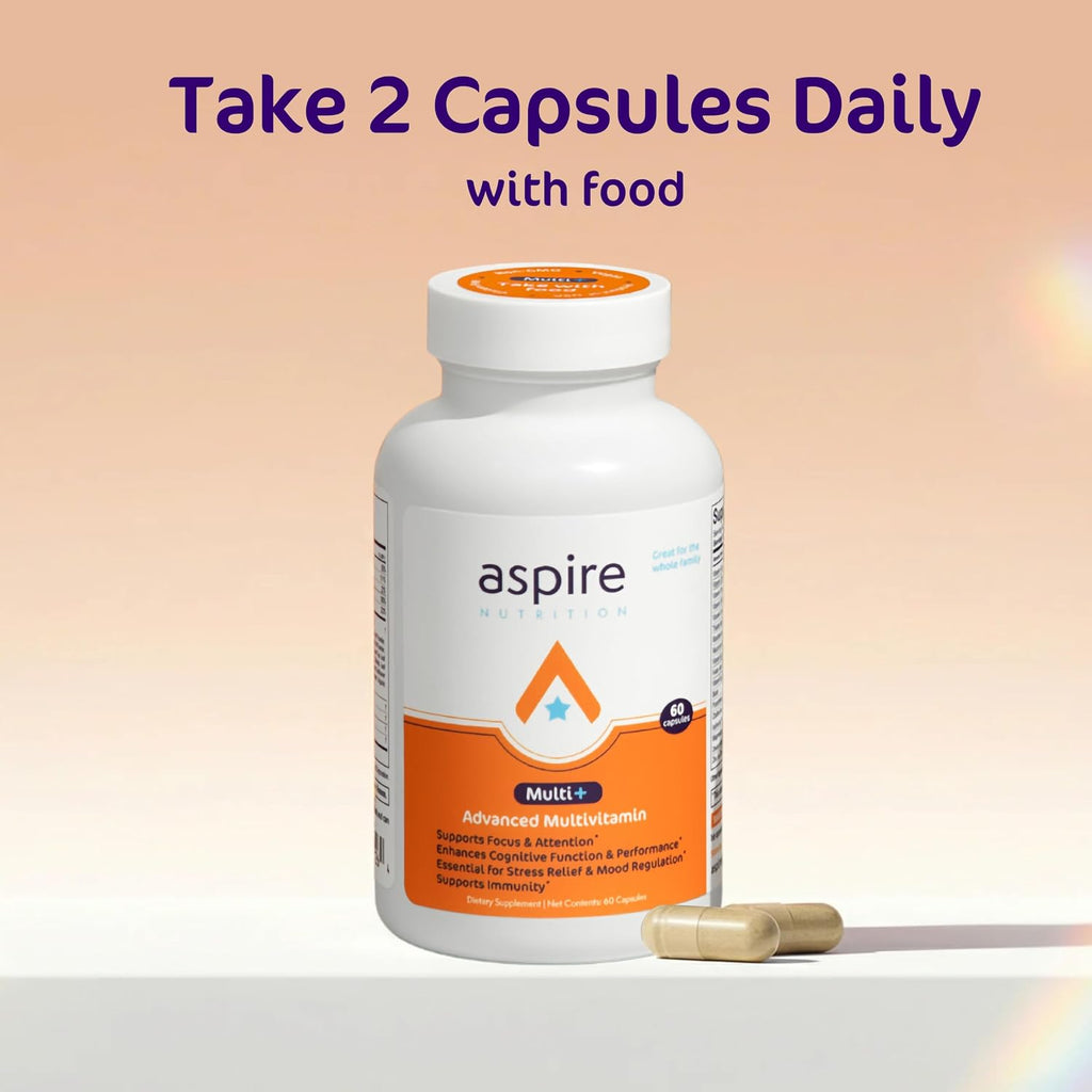 Aspire Multi+ Multivitamínico Avanzado para Hombres, Mujeres y Niños