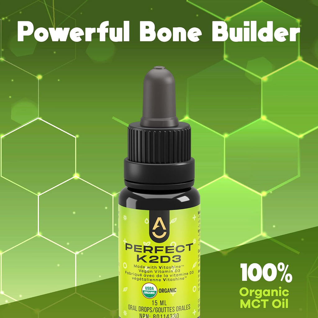 Perfect K2D3, Líquido de Vitamina D3 con K2, 15 ml