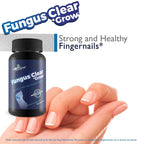 Fungus Clear Grow - Suplemento de Biotina para Cabello, Piel y Uñas