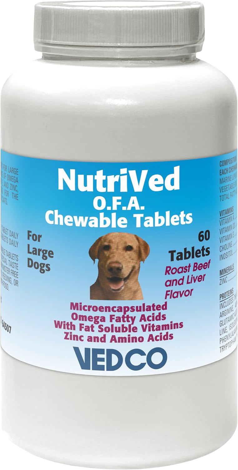 Vedco 60 Comprimidos Masticables Nutrived O.F.A. para Perros Grandes