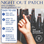 Laki Naturals 15 - Night Out Party Patch, Antioxidante para Recuperación Matutina