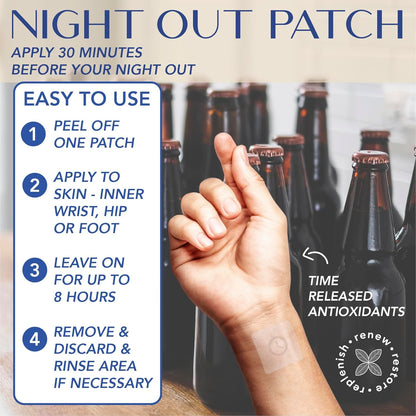 Laki Naturals 15 - Night Out Party Patch, Antioxidante para Recuperación Matutina – Image 5