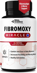 Real Science Fibromoxy Miracle – Suplemento Natural para el Alivio de la Fibromialgia con Vitaminas B6, B12, C, D, K y Óxido Nítrico, 60 Cápsulas