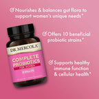 Dr. Mercola Complete Probiotics for Women - 70B UFC - 30 Cápsulas