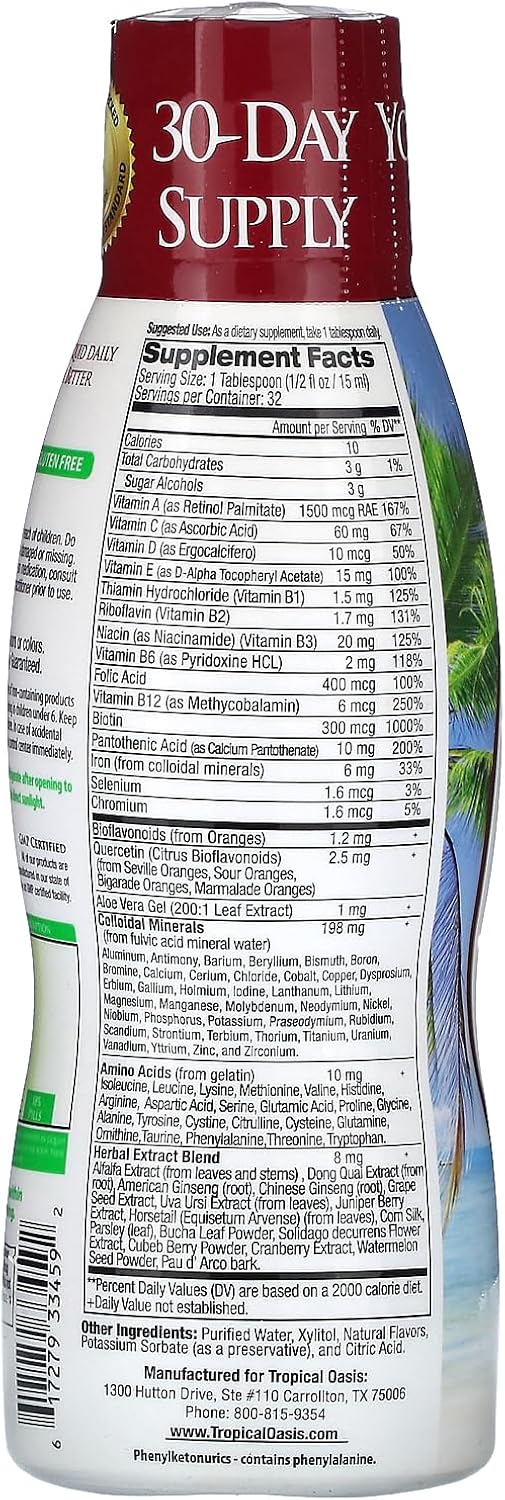 Tropical Oasis Multivitamínico y Mineral para Adultos - 16 fl oz