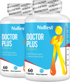 NuBest Doctor Plus con Calcio, Vitamina D3, Vitamina K2 (MK7) y Magnesio para la Salud Ósea - 60 Cápsulas