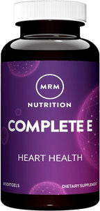 MRM Nutrition Complete E - Complejo de Vitamina E Natural con Tocoferoles, Vitamina C y CoQ10