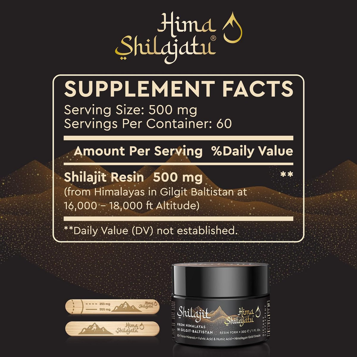 Resina de Shilajit Orgánica del Himalaya - – Selenio: contribuye al funcionamiento normal del sistema inmunitario – Image 2