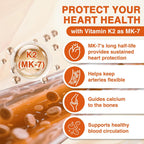 ZEBORA Vitamina D3 K2 - Máxima Potencia 10000 UI D3 y 100 mcg K2 como MK-7 - Salud Ósea, Cardíaca e Inmunológica - Sin Gluten, No GMO, 120 Cápsulas