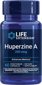 Life Extension Huperzina A - 60 Cápsulas - Extracto de Musgo Chino para la Memoria y la Cognición