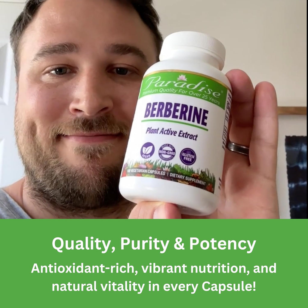 Paradise Herbs, Extracto de Berberina, 500 mg, 60 Cápsulas Vegetarianas