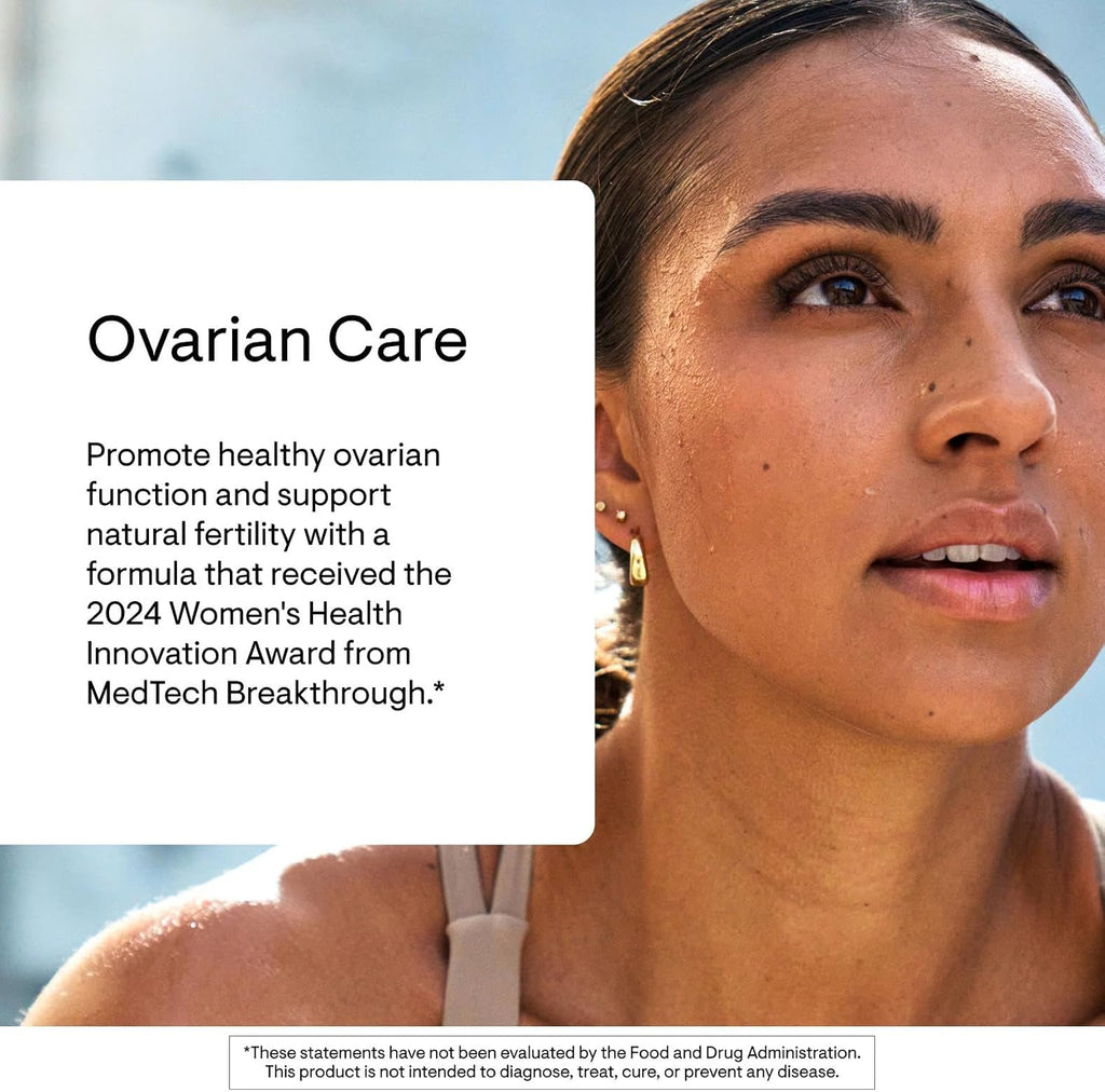 THORNE Ovarian Care - Salud Ovárica y Fertilidad - Inositol, CoQ10, Folato y Polifenoles - Sabor Arándano - 60 Dosis