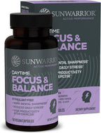Active Focus & Balance de Sunwarrior - Nootrópico con Ashwagandha, Rhodiola y Reishi - 60 Cápsulas Veganas