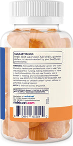 Nutricost Kids Vitamin C Gummies (250 mg) - 120 Gominolas Sabor Naranja Natural, Sin Gluten, Sin Jarabe de Maíz