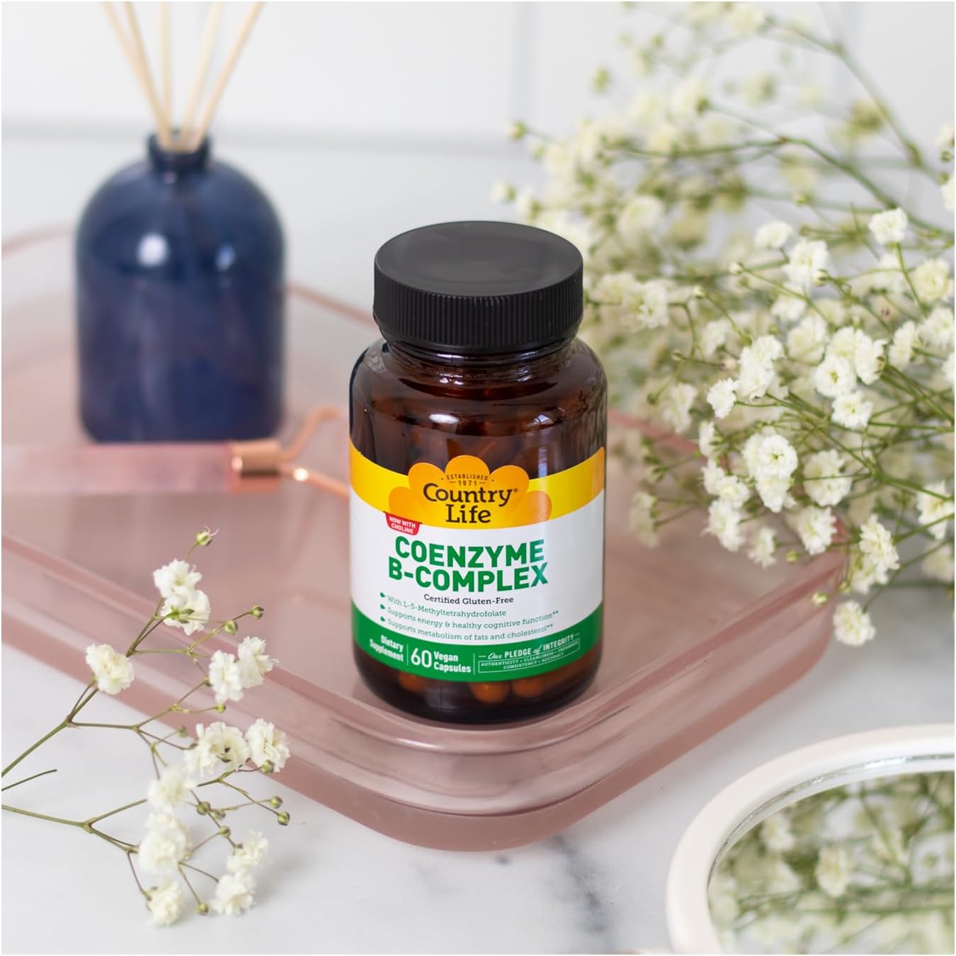 Country Life Coenzyme B-Complex, 60 Cápsulas – Apoyo Energético y Metabólico