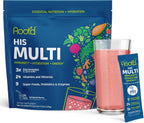 Root'd Multivitamínico en Polvo con 3X Electrolitos para Mujeres - 25 Vitaminas y Minerales, 9 Superalimentos Orgánicos, Probióticos y Enzimas | 24 Sobres