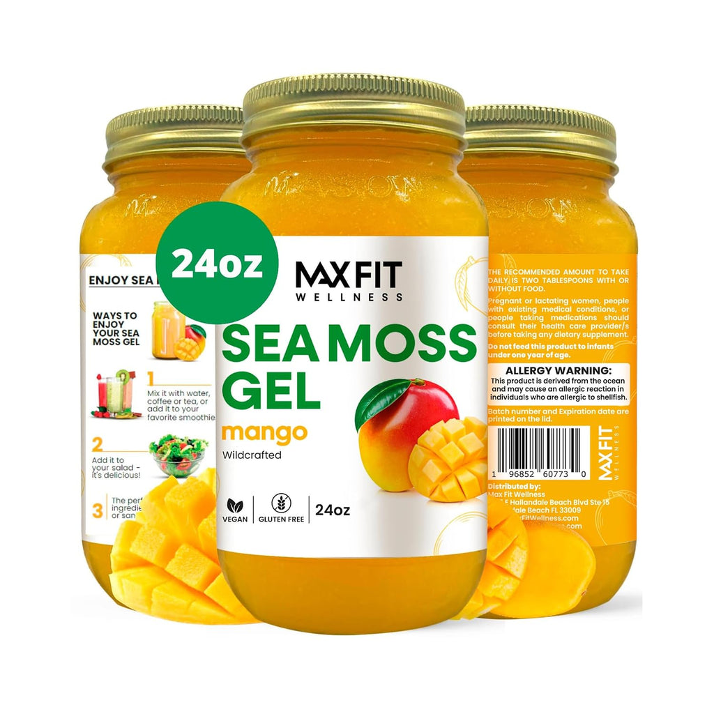 Gel de Musgo Marino (12 Sabores) 24 oz - Musgo Marino Silvestre de Santa Lucía | 92 Vitaminas y Minerales | Vegano