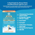Nutricelebrity Optimal Stress Relief | Ashwagandha y Probióticos | 60 Cápsulas